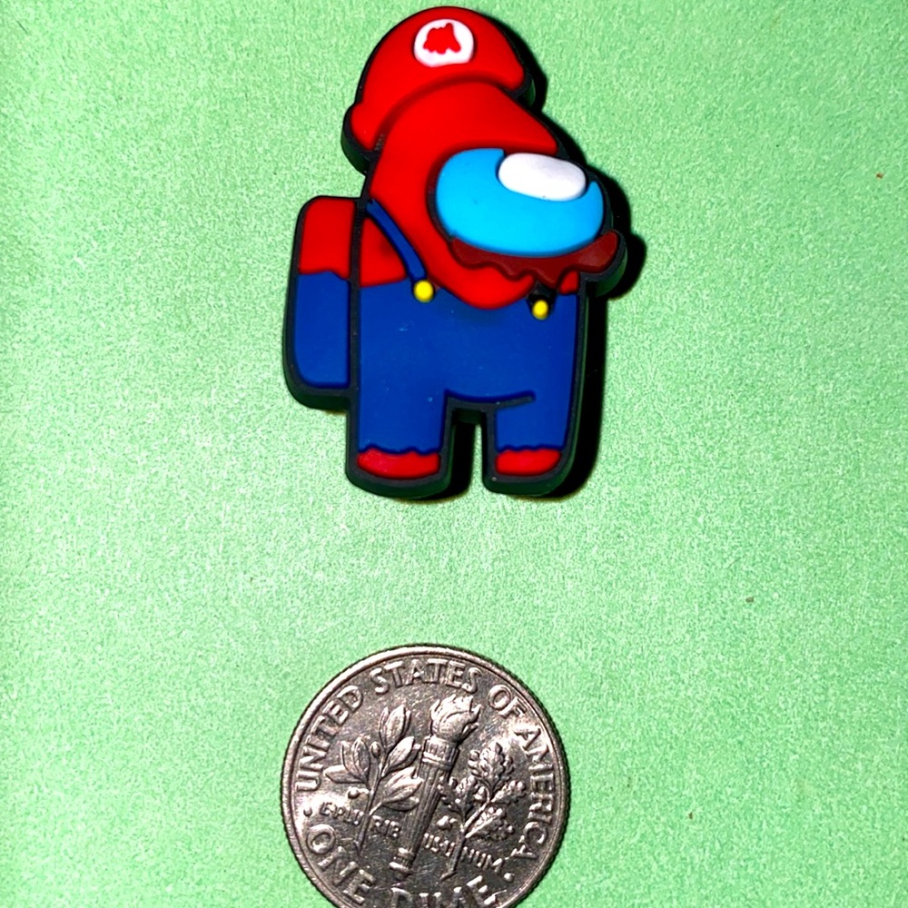 (10 for $15) Among Us Mario Bros Nintendo Crocs Shoe Charms